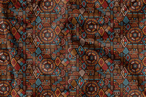 Aztec Mosaic - Digital Printed Fabric