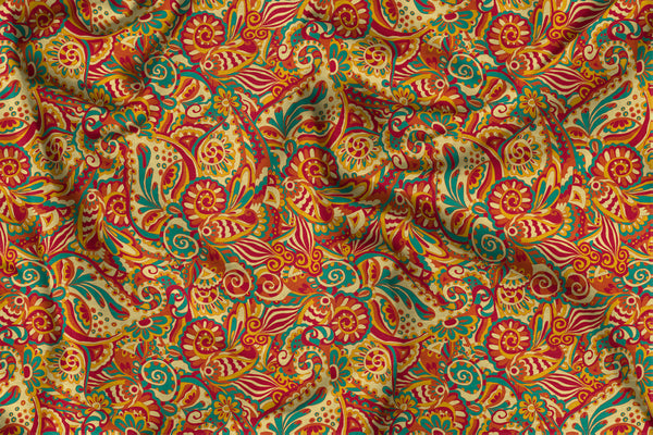 Autumn Paisley  - Abstract Print