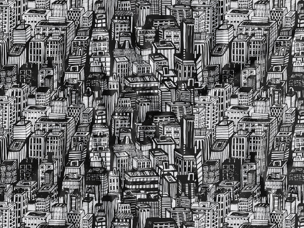 Cityscape - Digital Printed Fabric