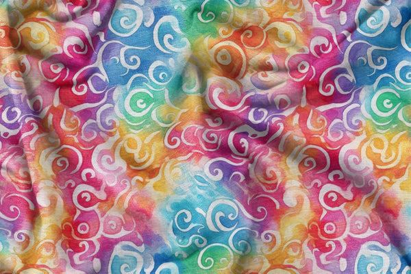 Rainbow Swirls - Geometric Print